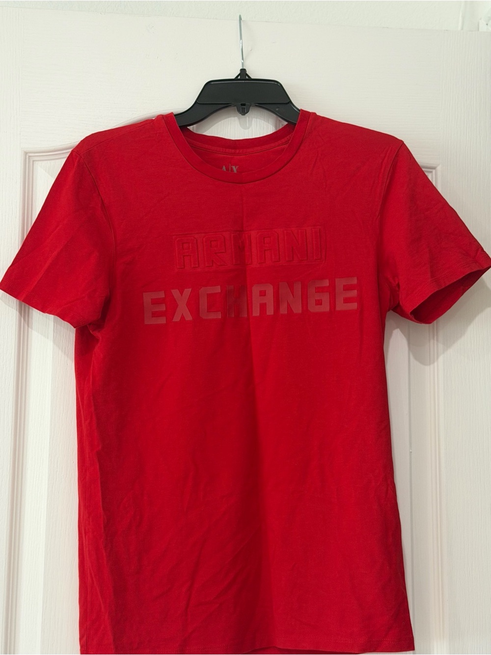 Armani Exchange A|X Men’s Red Logo T-Shirt Size